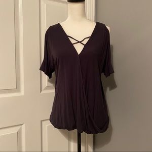 American Eagle Soft and Sexy Cold Shoulder Tee